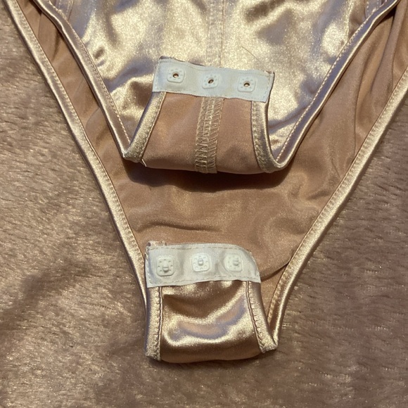 Corset design bodysuit champagne colour - Picture 2 of 3